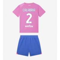 AC Milan Davide Calabria #2 Tredje trøje Børn 2023-24 Kortærmet (+ Korte bukser)